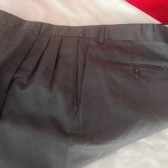 GIVENCHY MONSIEUR MENS DRESS PANTS- GREY- VINTAGE SIZE 38R - Picture 4 of 8